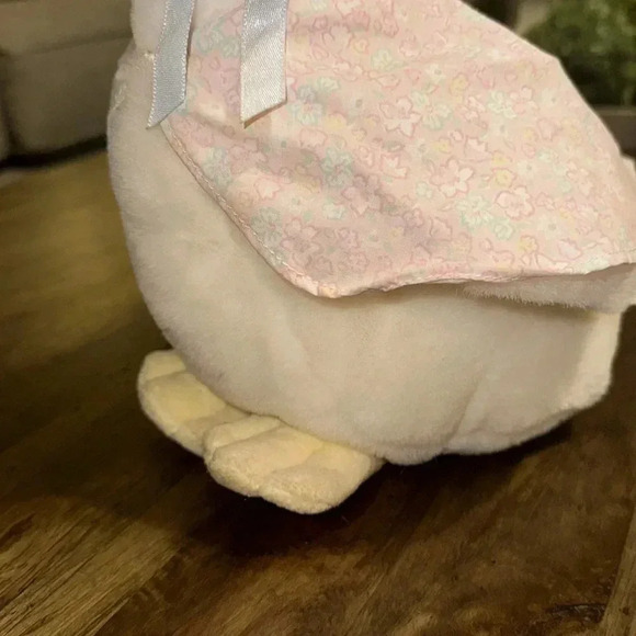 VINTAGE Eden Beatrix Potter Jemima Puddle Duck Plush Stuffed Animal White/Blue - Picture 9 of 16